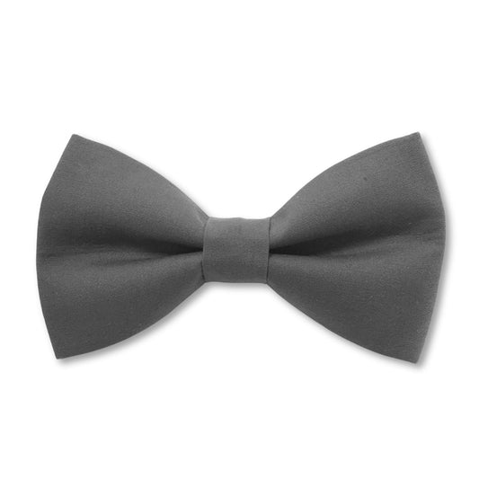 Solid Gray Dog Bow Tie