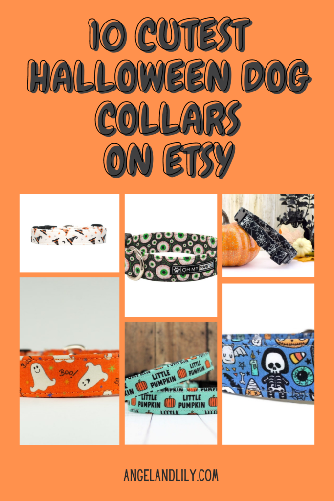 10 Cutest Halloween Dog Collar on Etsy