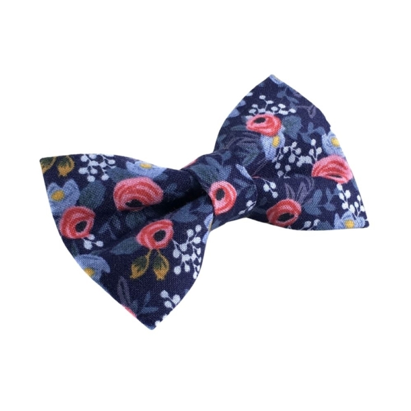 Rosa Navy Floral Bow Tie - Image 2