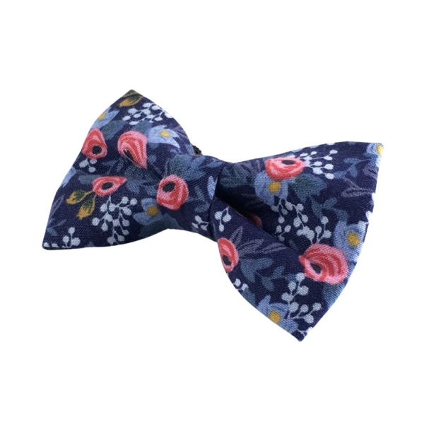 Rosa Navy Floral Bow Tie - Image 3