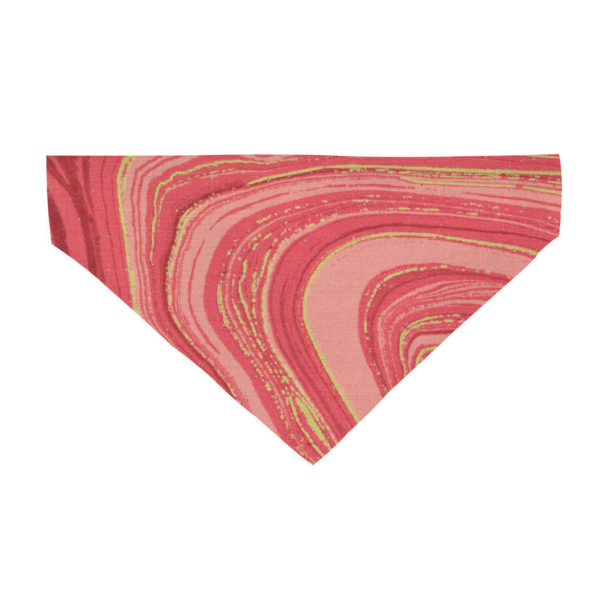 Pink and Gold Marble Slide On Bandana