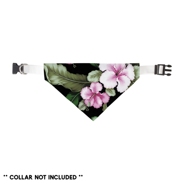 Black and Pink Hawaiian Shirt Slide On Bandana - Image 2