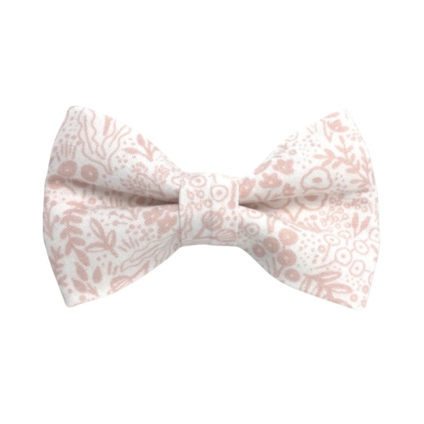 Tapestry Lace Pink Bow Tie