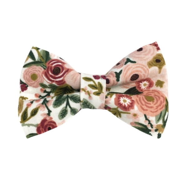 Garden Party Pink Floral Bow Tie