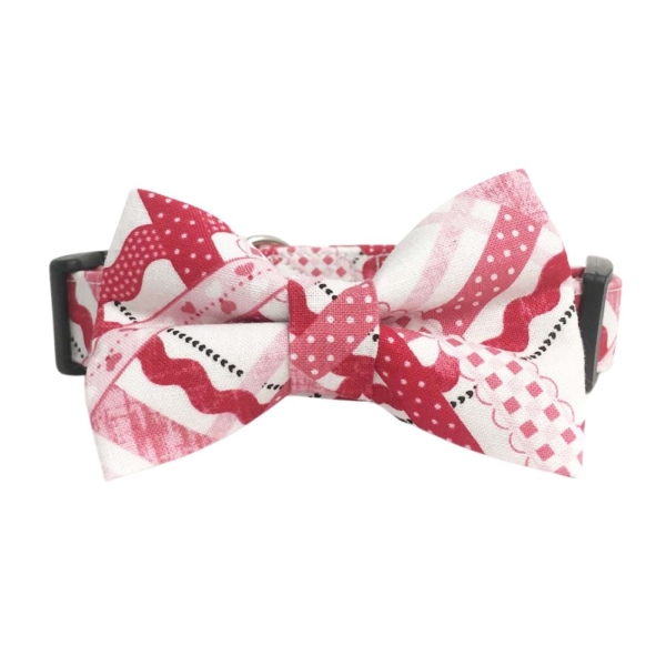 Valentines Day Plaid Collar and Bow Tie Set - Image 4