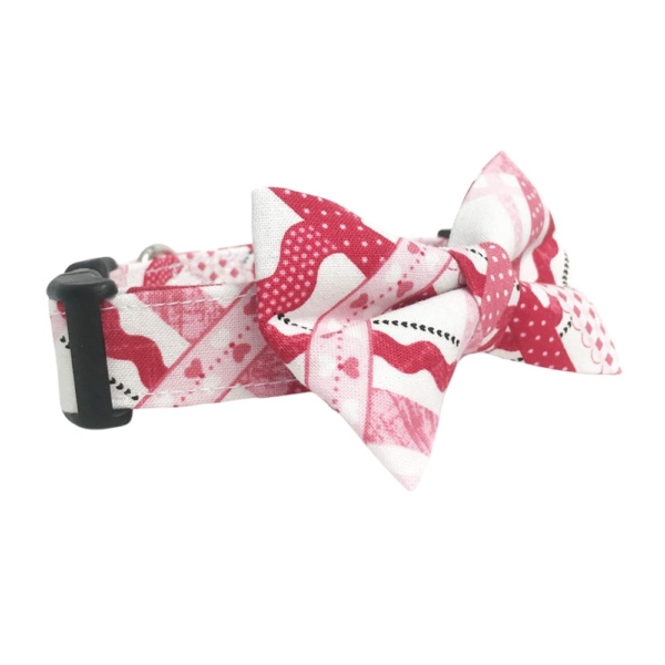 Valentines Day Plaid Collar and Bow Tie Set - Image 6