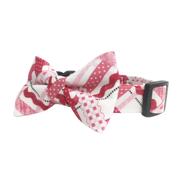 Valentines Day Plaid Collar and Bow Tie Set - Image 5