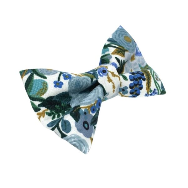 Garden Party Blue Floral Bow Tie - Image 3