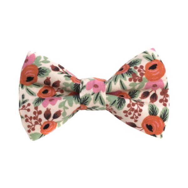 Rosa Blush Floral Bow Tie