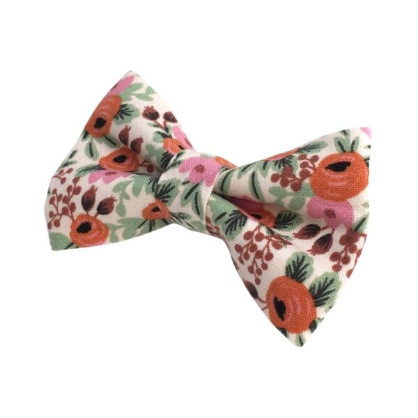 Rosa Blush Floral Bow Tie - Image 2