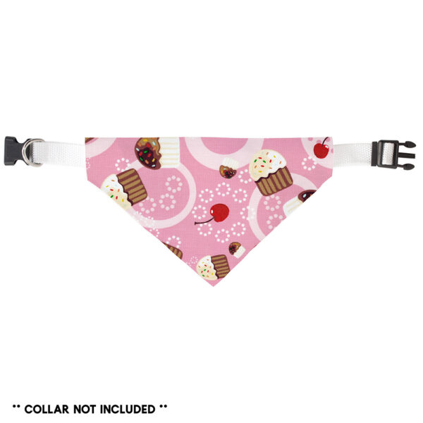 Pink Cupcakes Slide On Bandana - Image 2