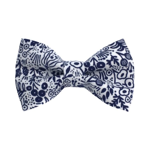 Tapestry Lace Blue Bow Tie