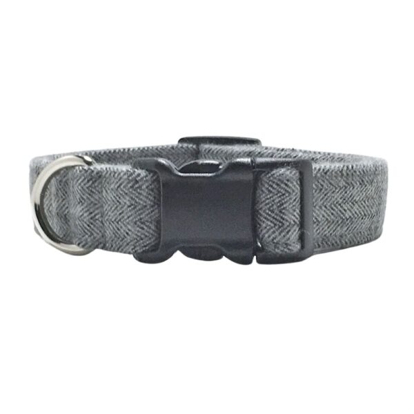 Gray Herringbone Flannel Collar - Image 2