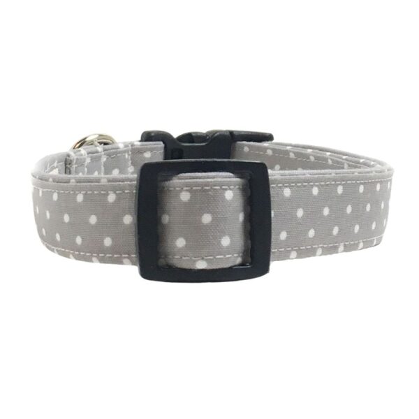 Gray and White Polka Dot Collar - Image 4