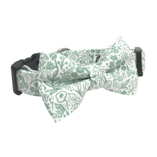 Tapestry Lace Sage Collar and Bow Tie Set - Image 5