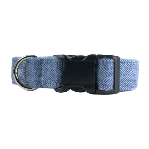 Light Blue Herringbone Flannel Collar - Image 2