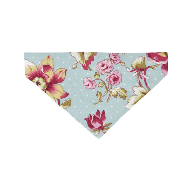 Blue and Pink Floral with Dots Slide On Bandana