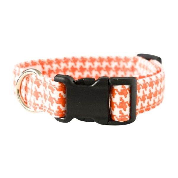 Orange and White Houndstooth Collar - Image 2