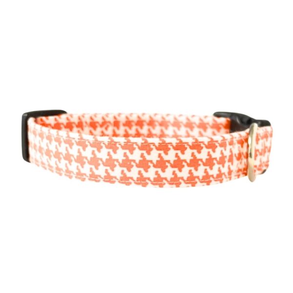 Orange and White Houndstooth Collar - Image 3