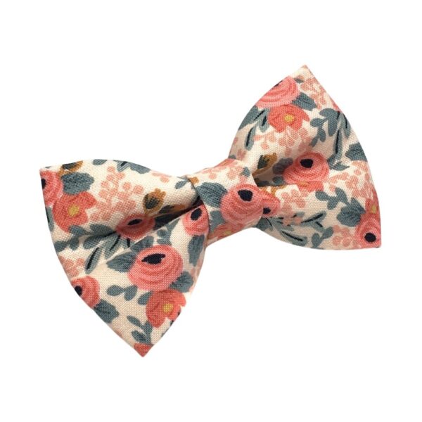 Rosa Peach Floral Bow Tie - Image 3