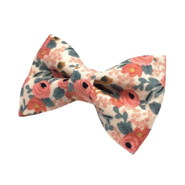 Rosa Peach Floral Bow Tie - Image 2