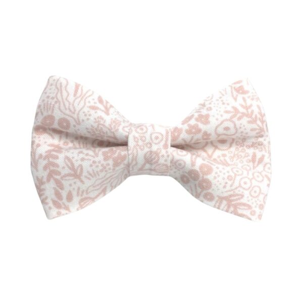 Tapestry Lace Pink Bow Tie