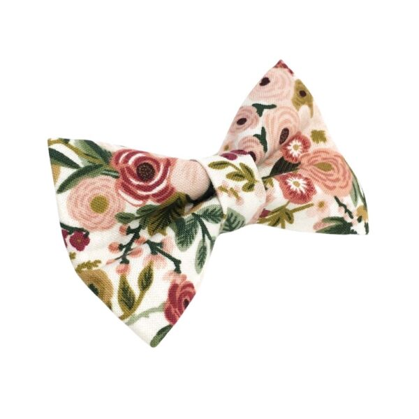 Garden Party Pink Floral Bow Tie - Image 2