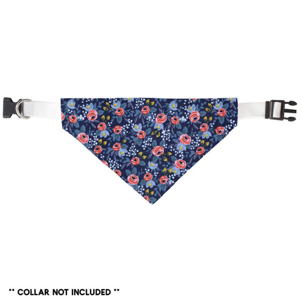 Rosa Navy Floral Slide On Bandana - Image 2