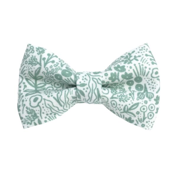 Tapestry Lace Sage Collar and Bow Tie Set - Image 2