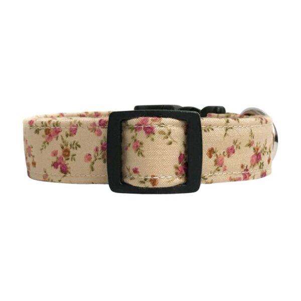 Tan and Pink Shabby Roses Collar - Image 4