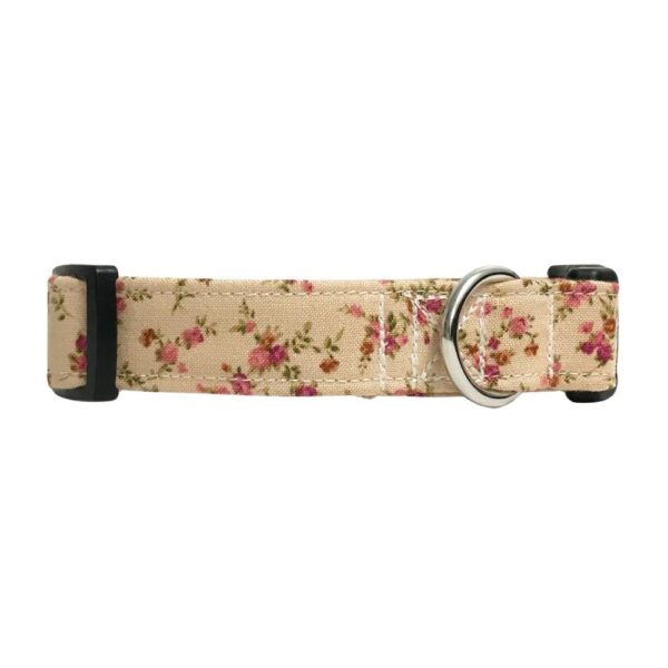 Tan and Pink Shabby Roses Collar - Image 3