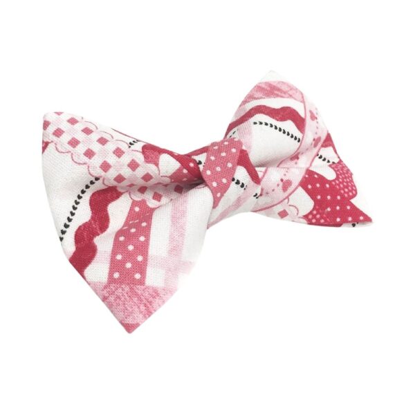 Valentines Day Plaid Bow Tie - Image 3