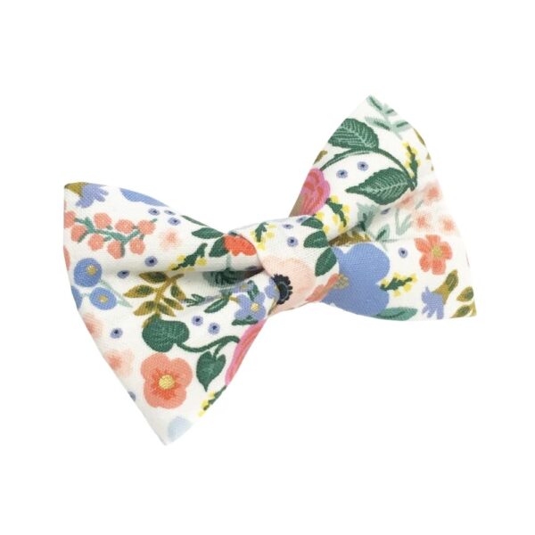 Wild Rose Cream Floral Bow Tie - Image 2