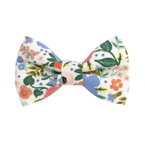 Wild Rose Cream Floral Bow Tie