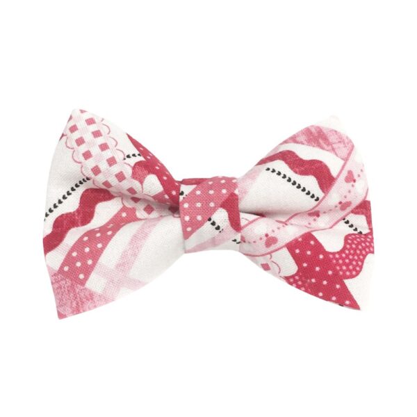 Valentines Day Plaid Bow Tie