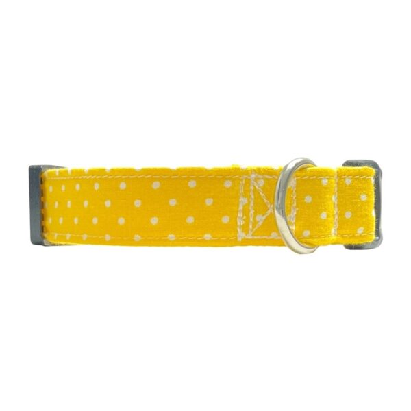 Yellow and White Polka Dot Collar - Image 3