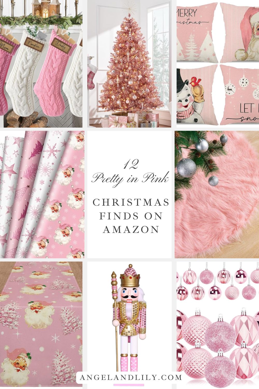 12 Pretty in Pink Christmas Home Decor Finds for a Festive and Chic Holiday