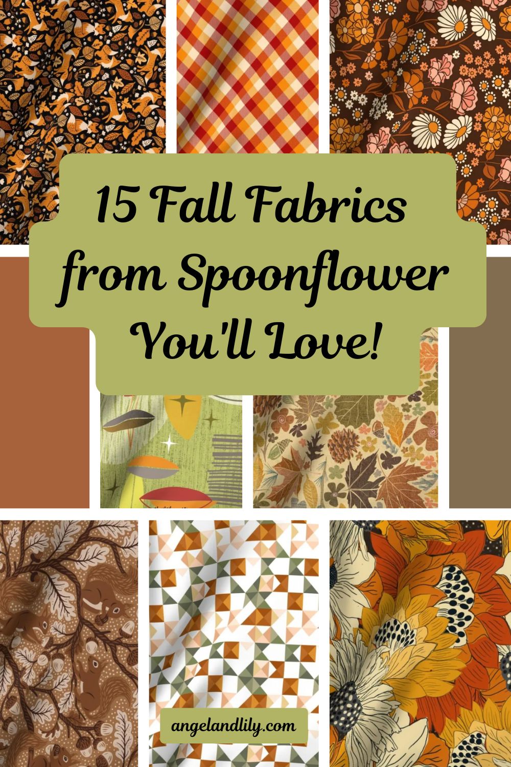 15 Fall Fabrics from Spoonflower on Etsy You’ll Love