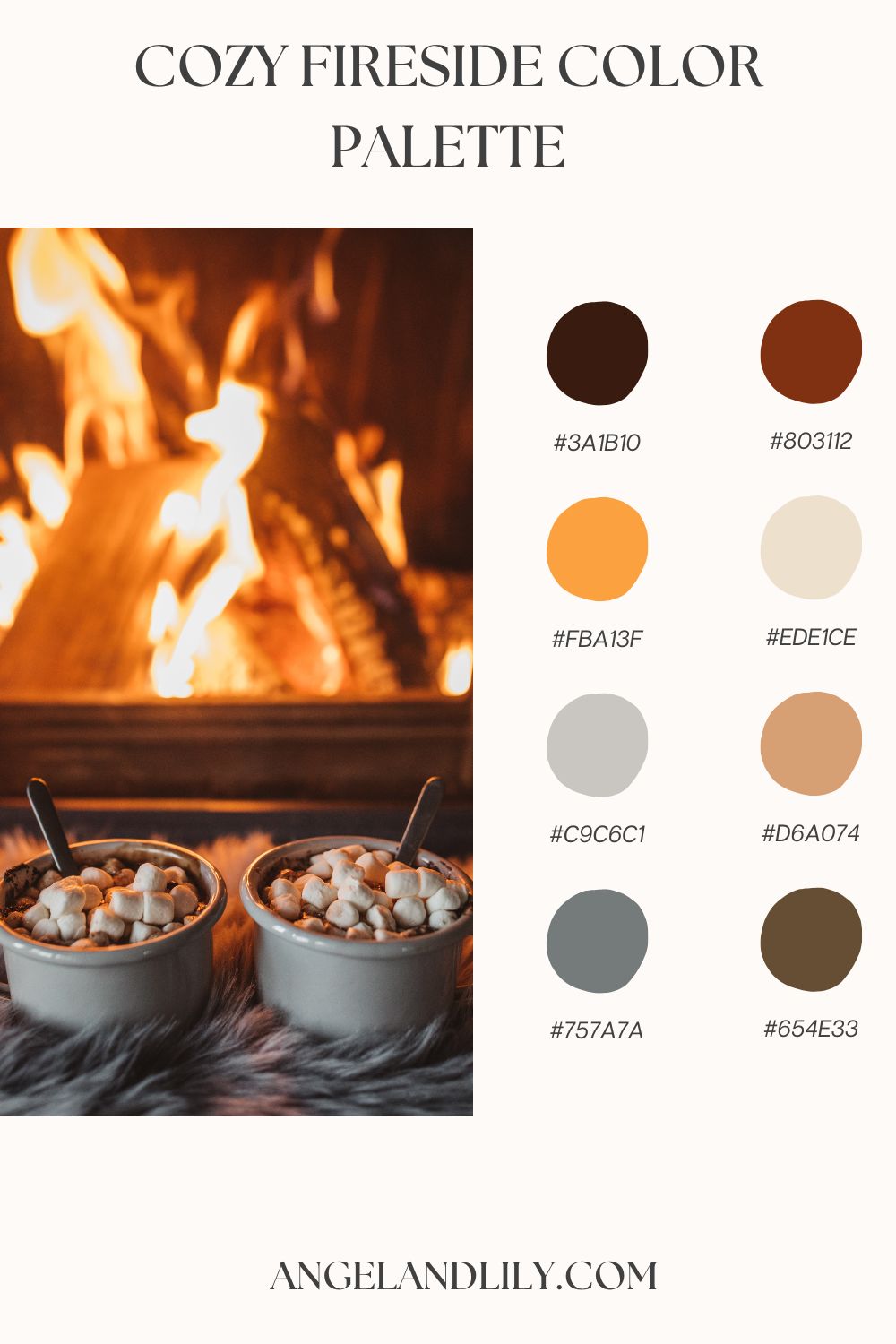 6 Cozy Fireside Color Palettes to Warm Up Your Winter Designs