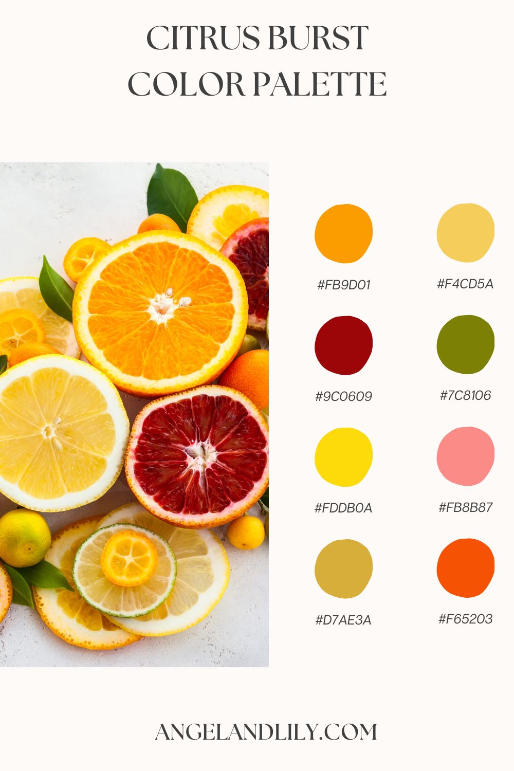 Brighten Up Your Spring with 6 Citrus Burst Color Palettes