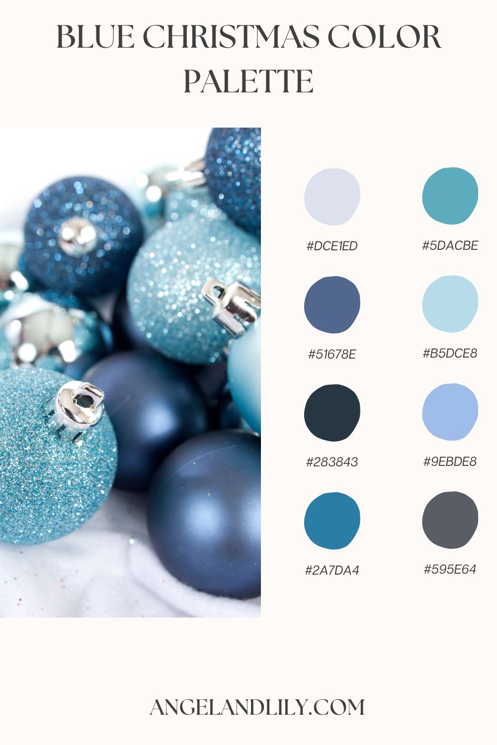 6 Stylish Blue Christmas Color Palettes for Holiday Inspiration