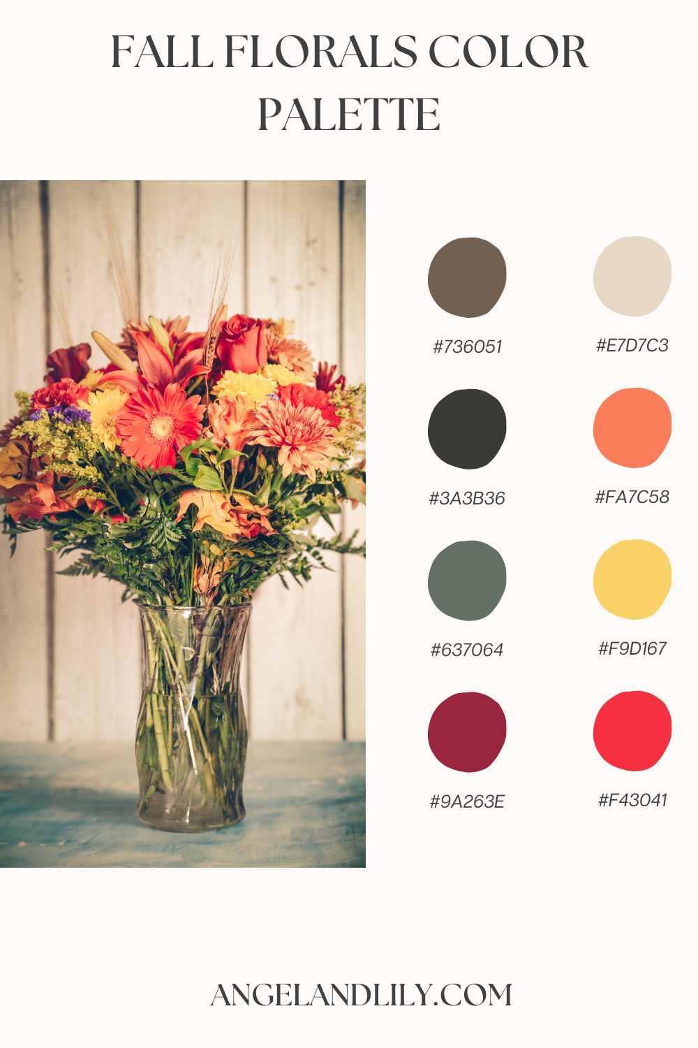 6 Stunning Fall Floral Color Palettes for Cozy Seasonal Decor and Design Inspiration