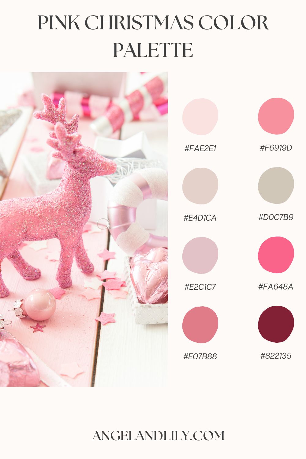 6 Dreamy Pink Christmas Color Palettes for a Festive Holiday