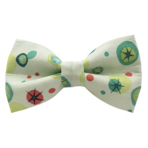 Mint Green Retro Atomic Dog Bow Tie