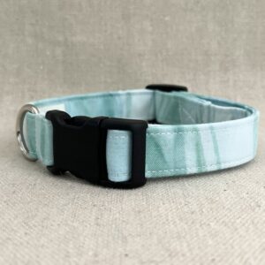 Seafoam Turquoise Marble Dog Collar