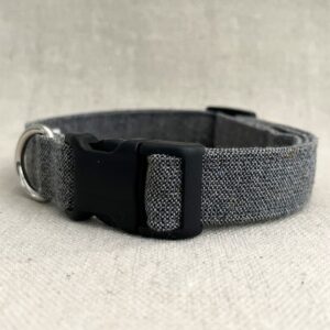 Vintage Charcoal Gray Business Suit Dog Collar